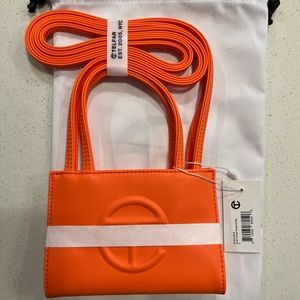 Telfar Small Orange Shopping Bag